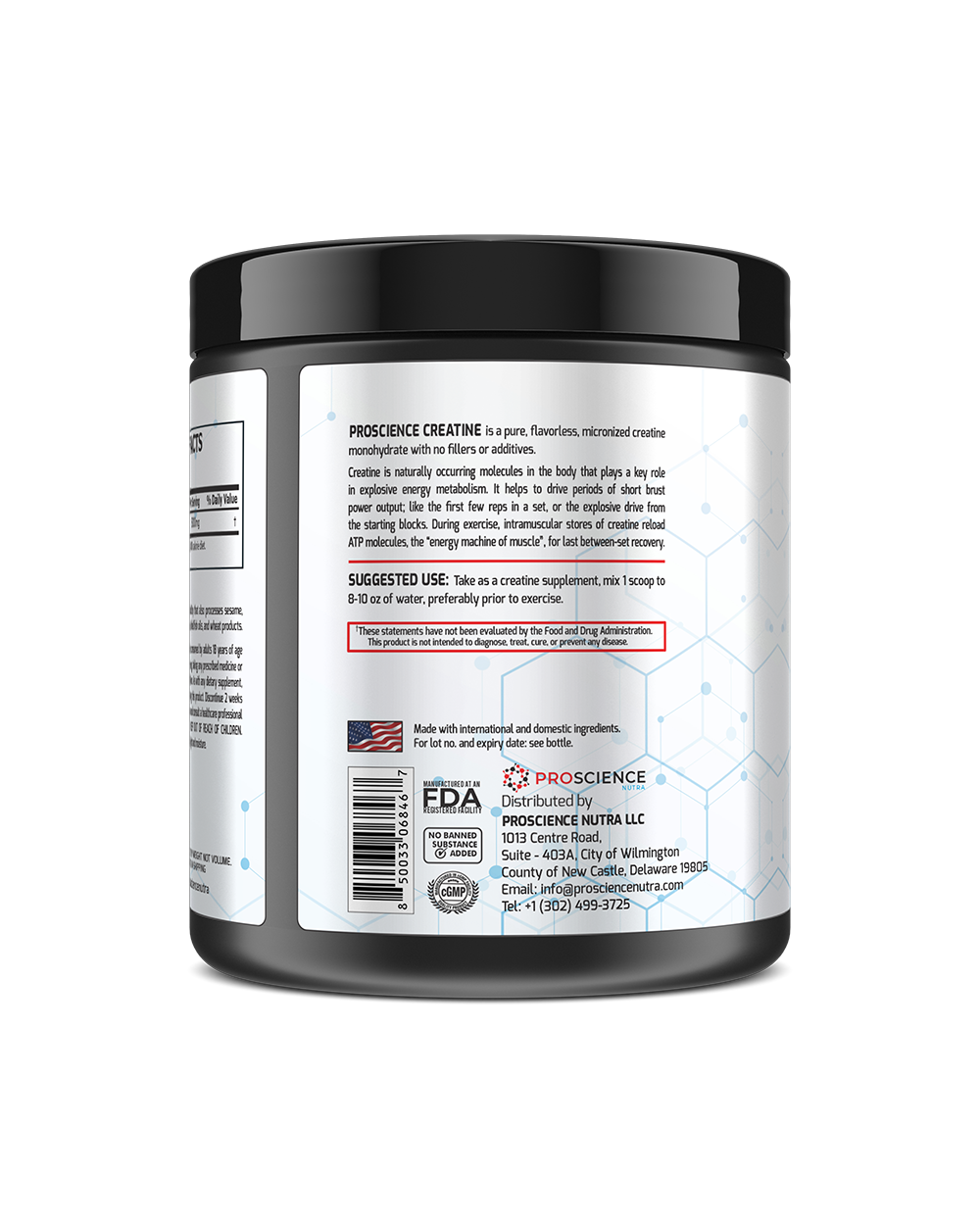 ProScience Nutra Creatine Monohydrate 60 Servings - Image 2