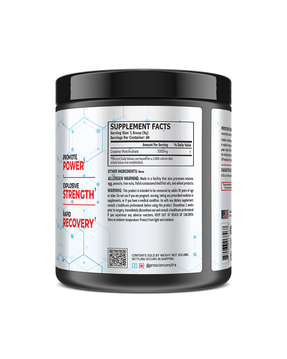 ProScience Nutra Creatine Monohydrate 60 Servings - Image 3