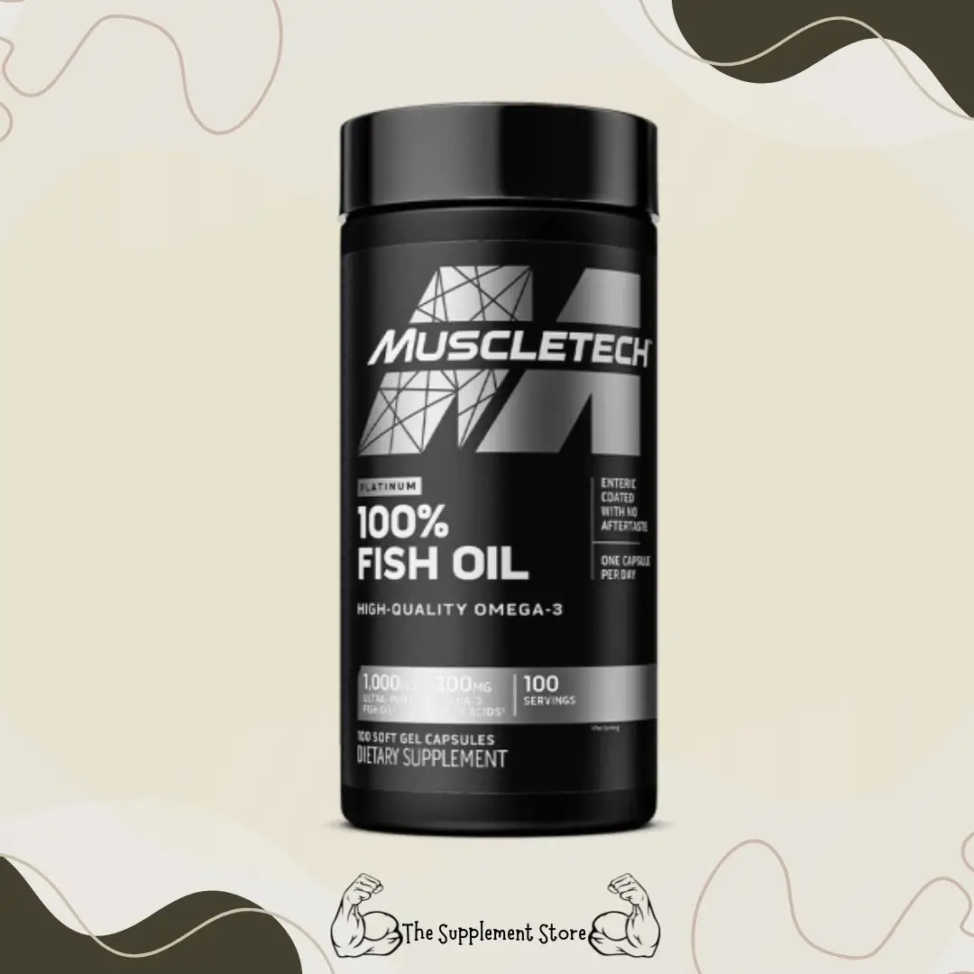 MuscleTech Platinum 100% Omega Fish Oil 100 Caps