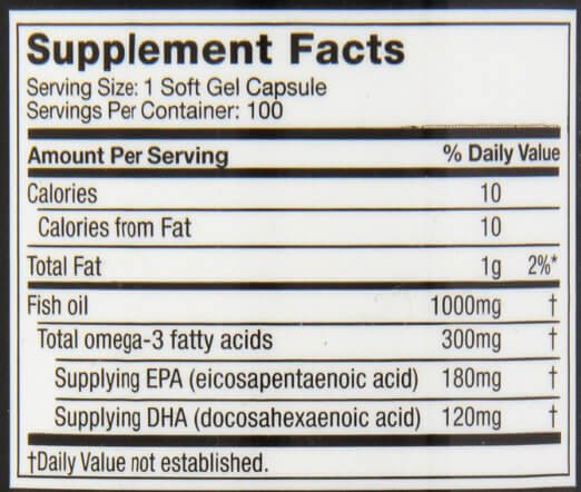 MuscleTech Platinum 100% Omega Fish Oil 100 Caps - Image 2