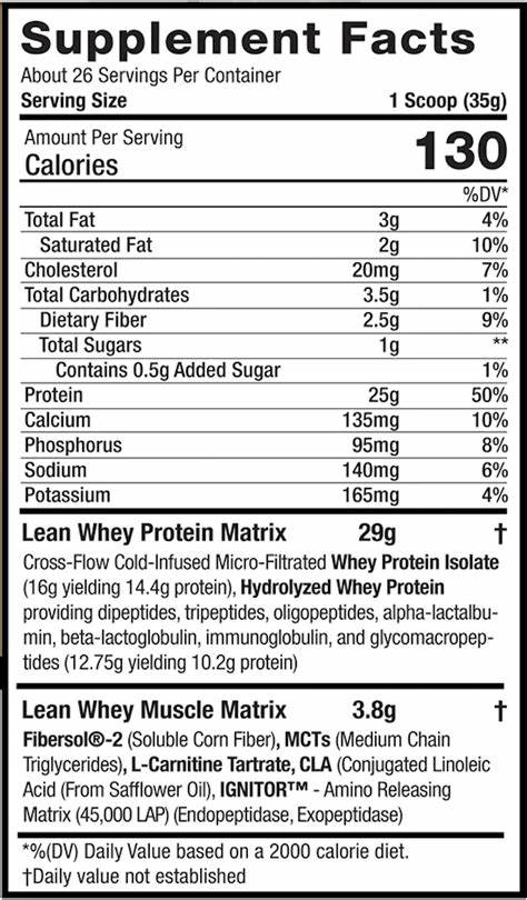 Musclesport Lean Whey ISO-Hydro Protein 5lbs - Image 2