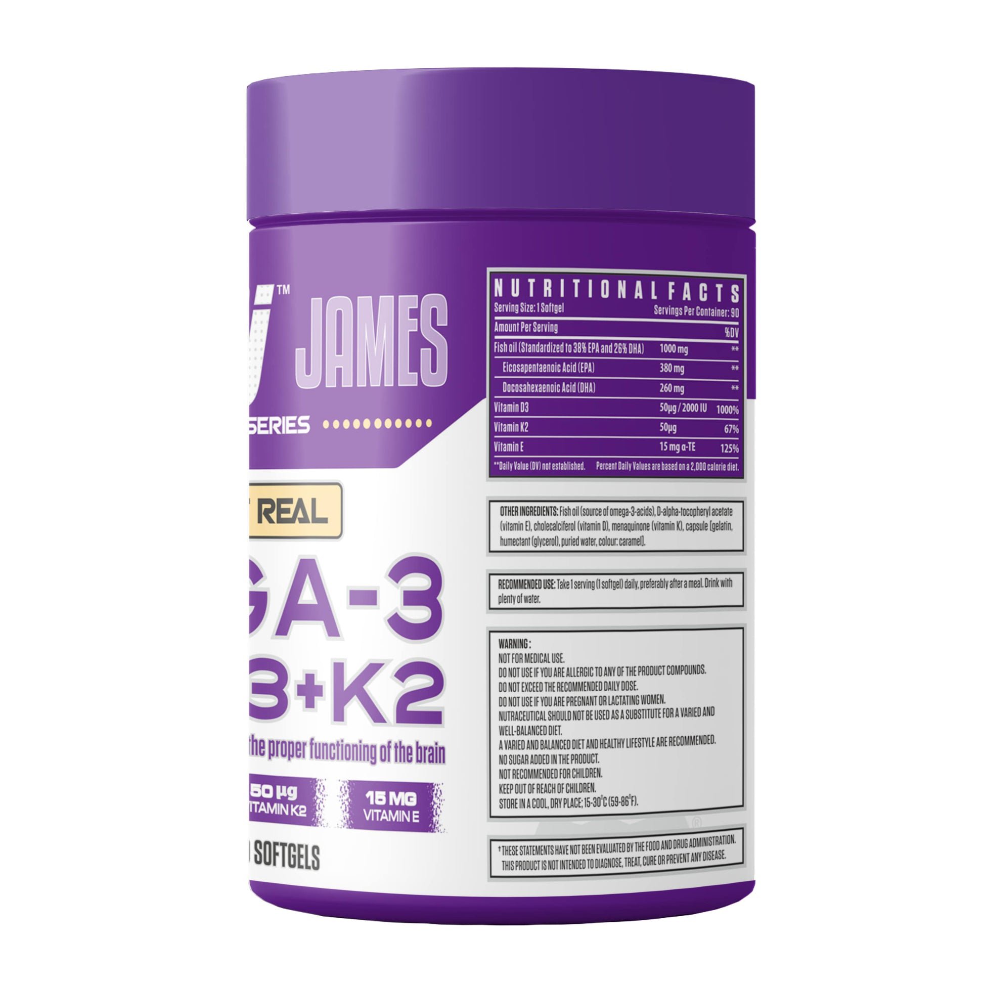 Dennis James Signature Series Omega-3 Fish Oil 90 Softgels - Image 2