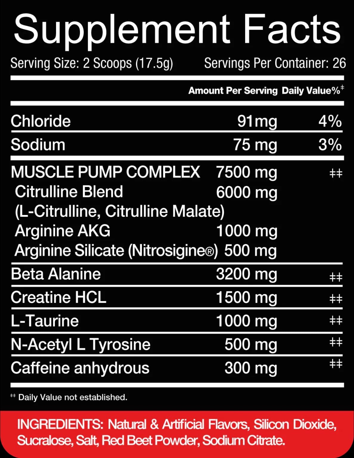 RED REX STOMP PREWORKOUT (26 Servings) - Image 2