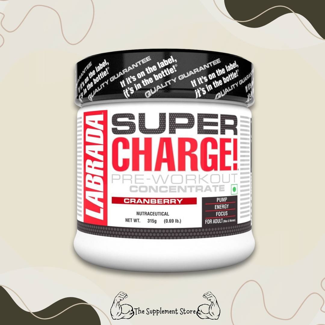 LABRADA SUPER CHARGE Pre-Workout 63 Servings (orange)
