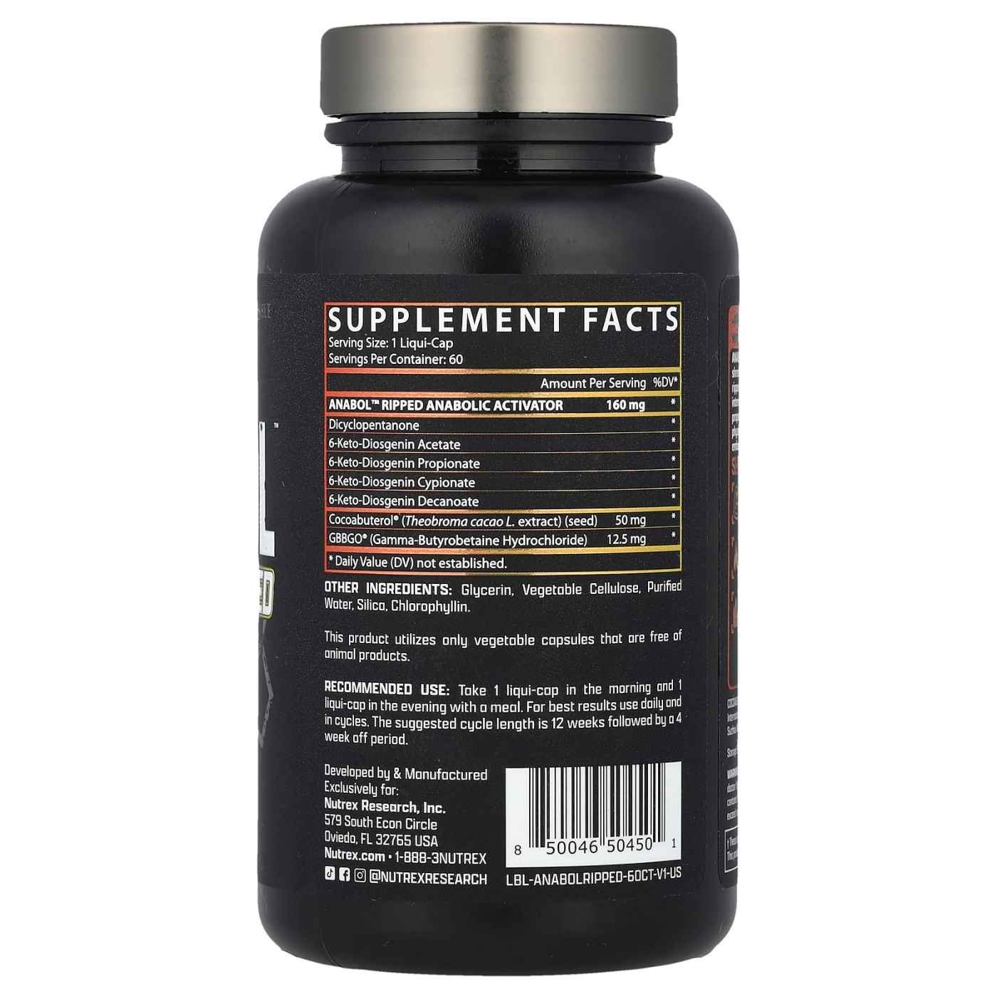 Nutrex Research Anabol Ripped 60 Caps - Image 2